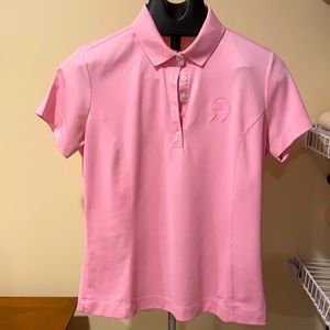 Women’s Pink Nike Dri golf shirt size Medium